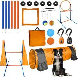 Dog Agility Training Equipment 80Pcs Dog Obstacle Course Backyard for ...