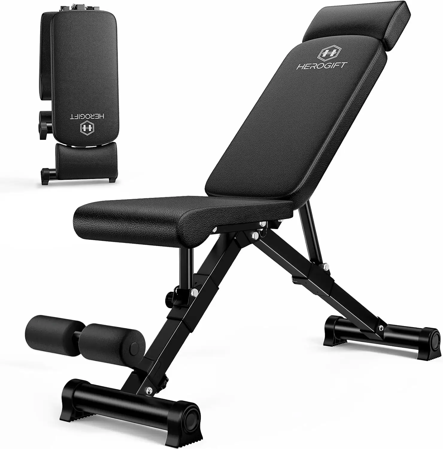 HEROGIFT Adjustable Weight Bench, 600… — Photo 1
