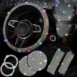 NBTEPEM Bling Car Accessories Set:… — Photo 1