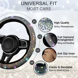 NBTEPEM Bling Car Accessories Set:… — Photo 2