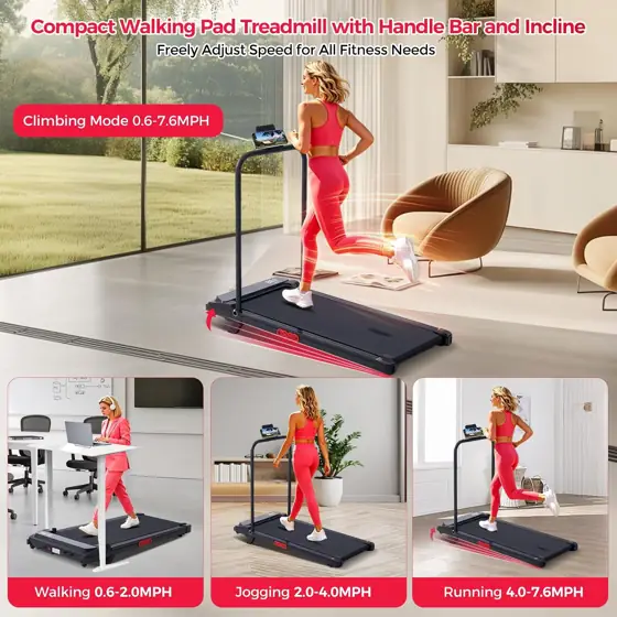 Portable Walking Pad Treadmill with… — Photo 2