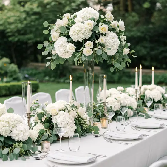 Auihiay 404Pcs White Hydrangea Artificial… — Photo 2