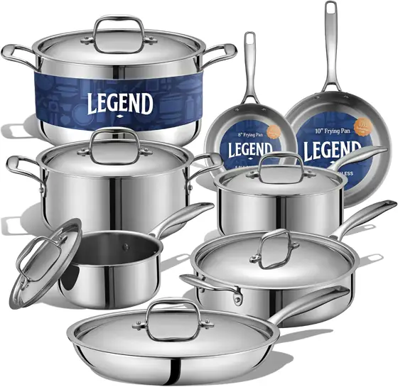 Legend Cookware 5-Ply Stainless Steel… — Photo 1