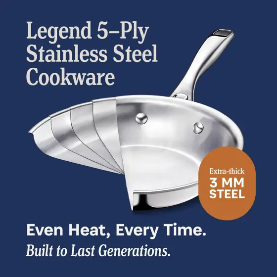 Legend Cookware 5-Ply Stainless Steel… — Photo 3
