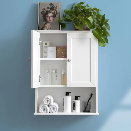 VANIRROR White Bathroom Wall Mounted… — Photo 1