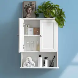 VANIRROR White Bathroom Wall Mounted… — Photo 1