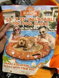 Large Dog Pool Float, Inflatable… — Photo 4