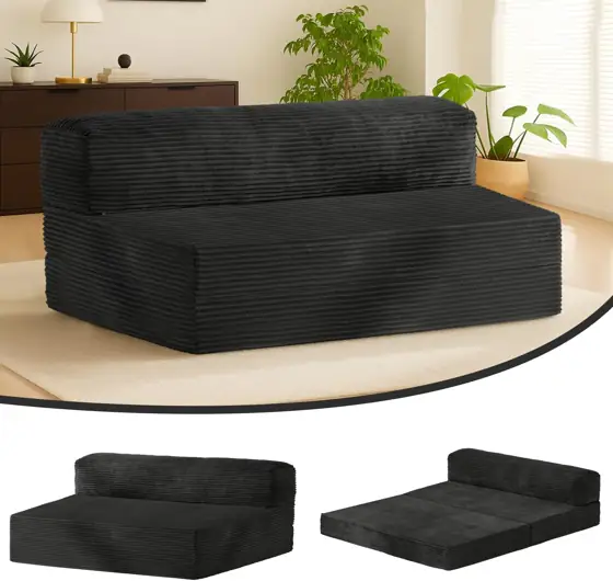 Folding Futon Sofa Bed, 6-Inch… — Photo 1
