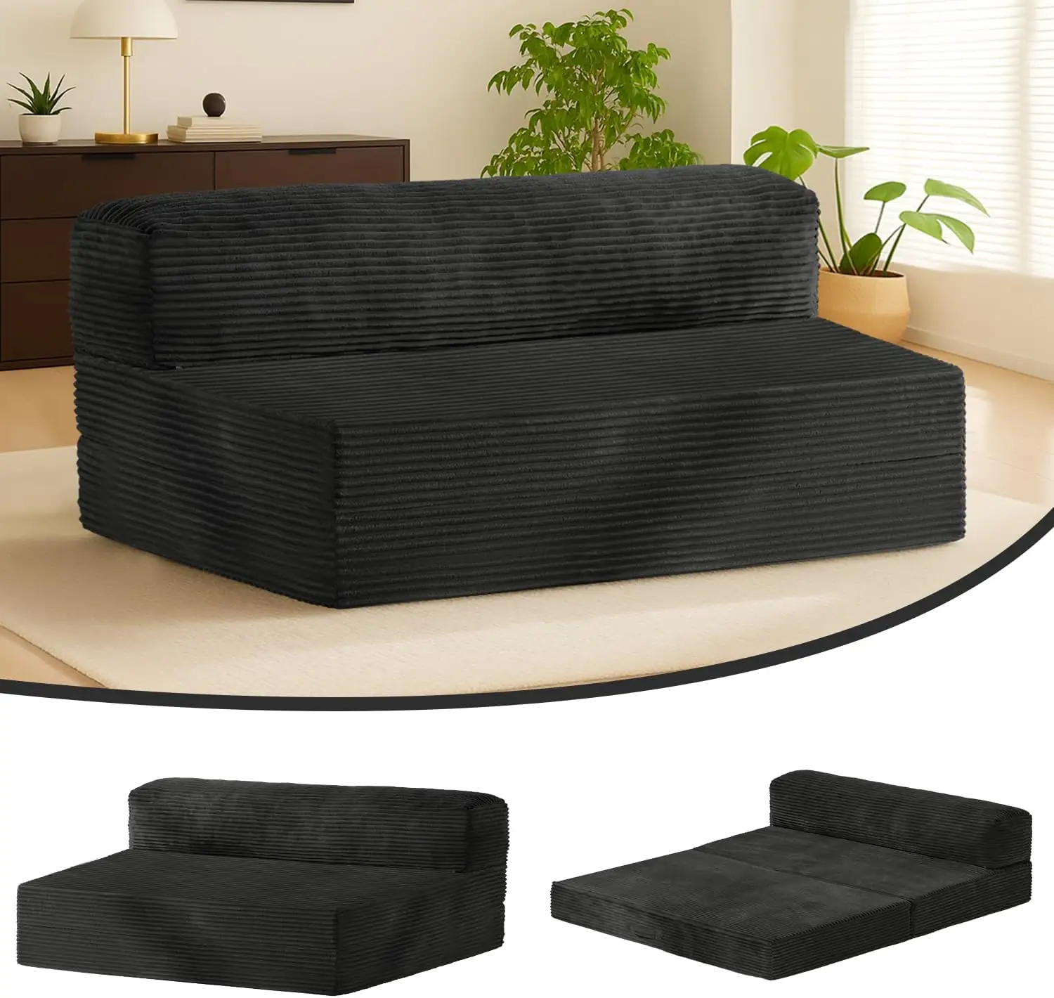Folding Futon Sofa Bed, 6-Inch… — Photo 1