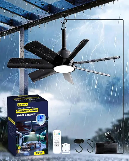 LANMEL Outdoor Gazebo Ceiling Fan… — Photo 1