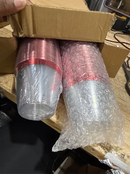 120 Pcs Red 9oz Plastic… — Photo 4