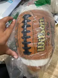 WILSON GST Leather Game Football — Photo 3