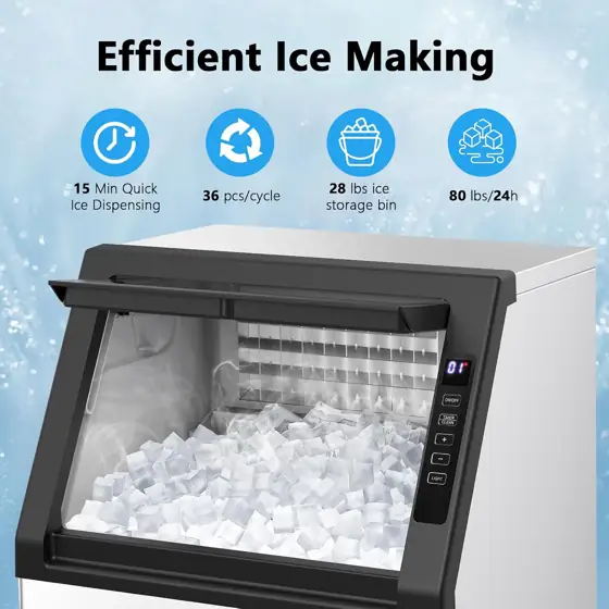 Commercial Ice Machine, 80 lbs/24H,… — Photo 2