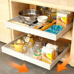 Adjustable Pull-Out Drawer Organizer with… — Photo 1