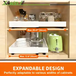 Adjustable Pull-Out Drawer Organizer with… — Photo 2
