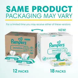 Pampers Sensitive Baby Wipes, Fragrance… — Photo 2