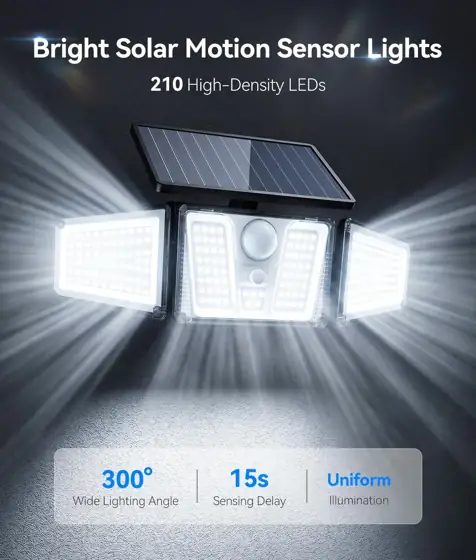KOOPER Solar Flood Lights, 210… — Photo 2