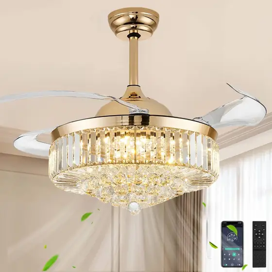 48' Crystal Fandelier Ceiling Fan… — Photo 1