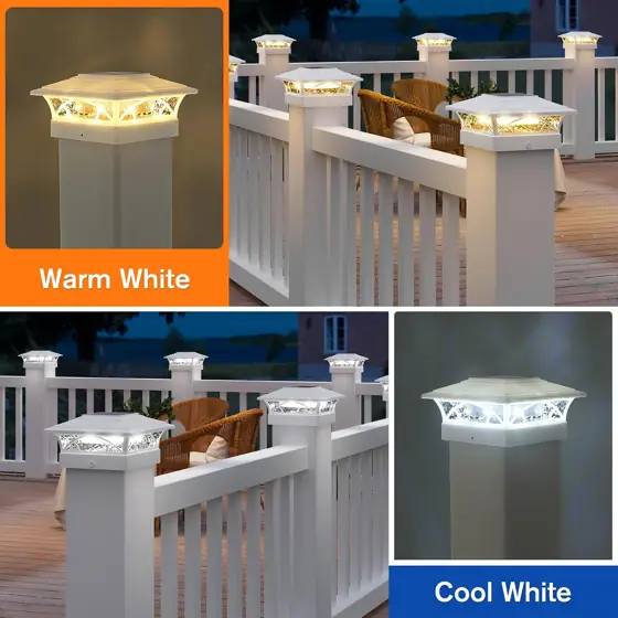 APONUO Solar Post Cap Lights… — Photo 2