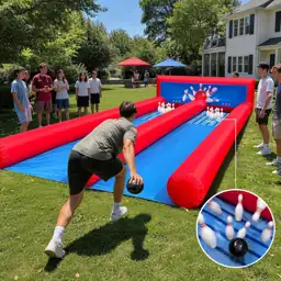 Inflatable Carnival Bowling Game, 2-Lane… — Photo 2