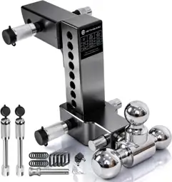 Adjustable Trailer Hitch, Tri-Ball, 8… — Photo 1