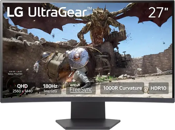 LG 27GS60QC-B Ultragear 27-inch Curved… — Photo 1