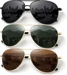 Sunglasses Men Polarized Aviator Sunglasses… — Photo 1