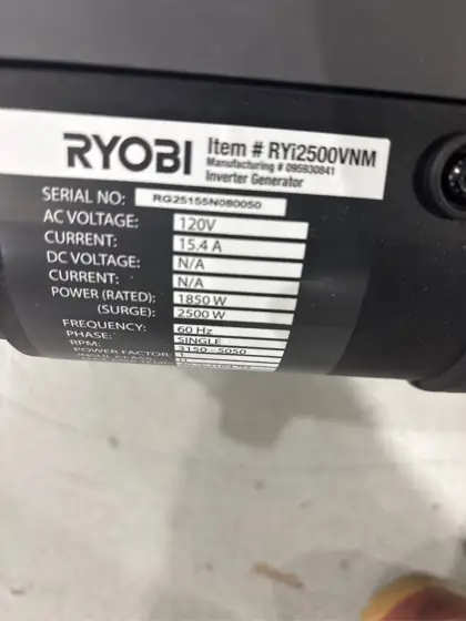2500-Watt Recoil Start Gas Powered… — Photo 6