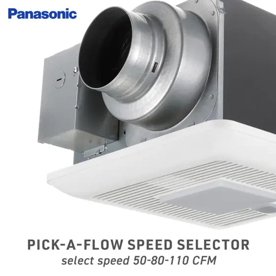 Panasonic WhisperSense 0.4-Sone 110-CFM White… — Photo 2