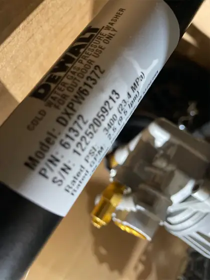 DEWALT 3400 PSI 2.5 GPM… — Photo 6
