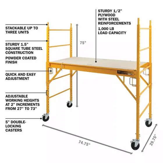 MetalTech 6 Foot Portable Jobsite… — Photo 2