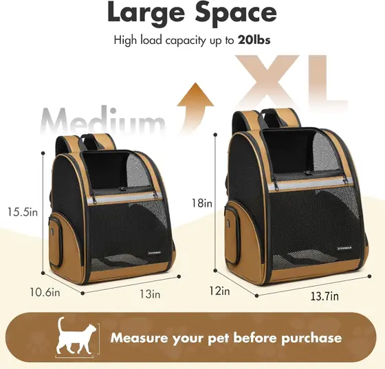 Pet Backpack Carrier for Cats/Dogs,… — Photo 2