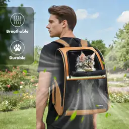 Pet Backpack Carrier for Cats/Dogs,… — Photo 3
