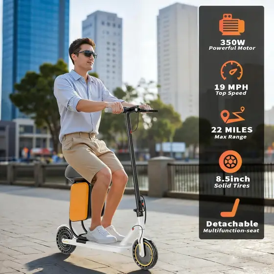 Qlaway E-Scooter, 350W/500W Motor, 16-22… — Photo 2