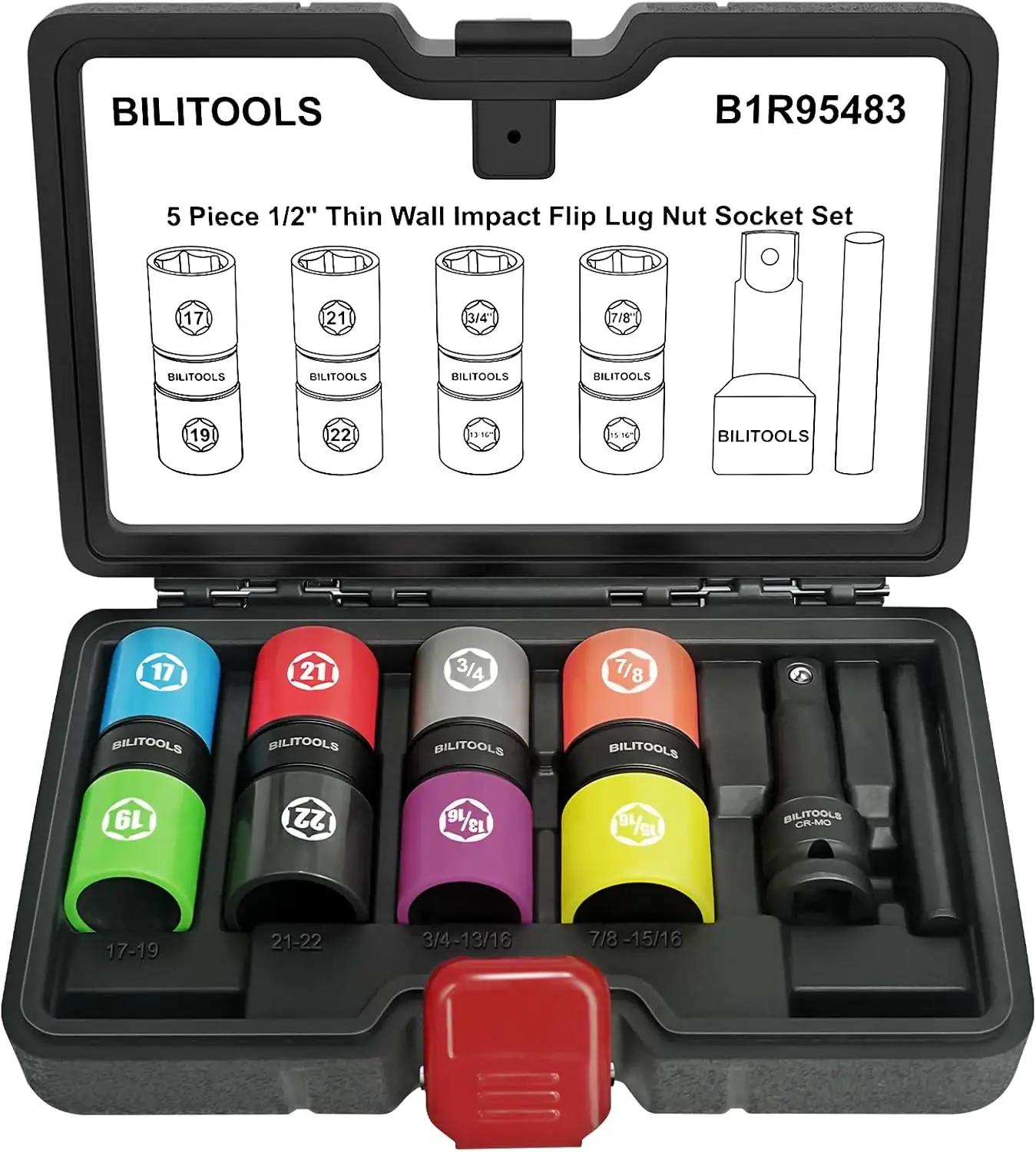 BILITOOLS Lug Nut Socket Set,… — Photo 1