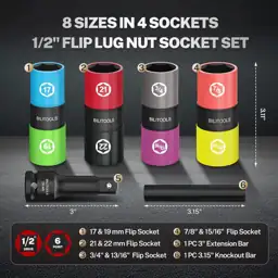BILITOOLS Lug Nut Socket Set,… — Photo 2