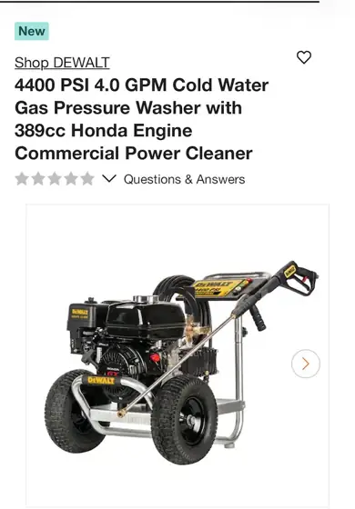 4400 PSI 4.0 GPM Cold… — Photo 1