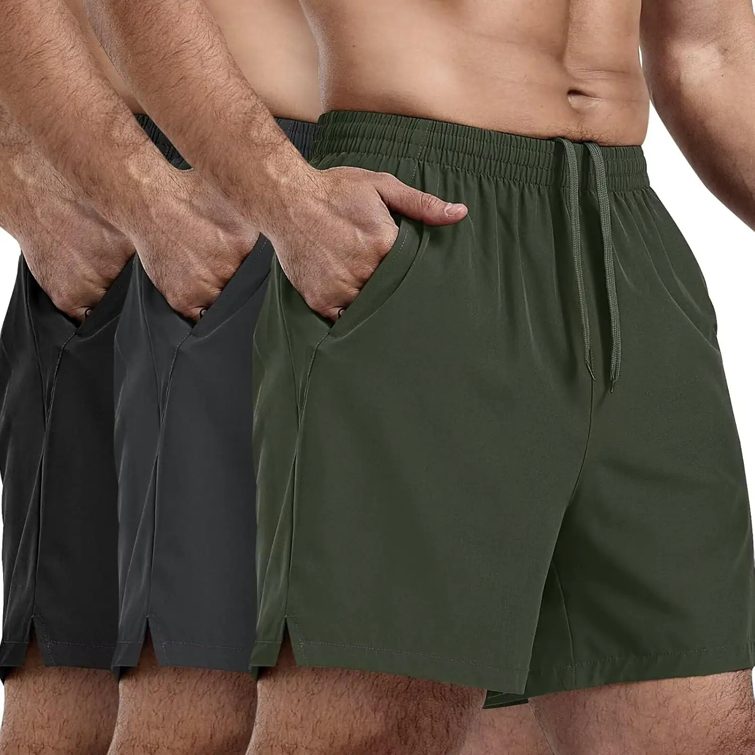 2-Pack Men's Athletic Shorts Quick-Dry… — Photo 1