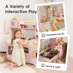Wooden Play Kitchen for Kids,… — Photo 3