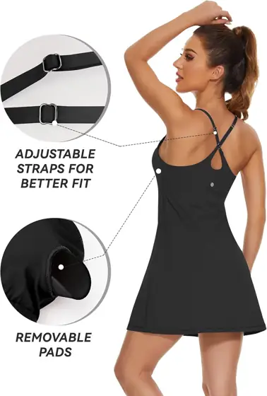 Womens Tennis Dress, 2-in-1 Golf… — Photo 3