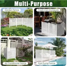 Air Conditioner Fence 3 Panels,… — Photo 3