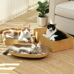 FUKUMARU 3PCS Cardboard Cat Scratcher… — Photo 1