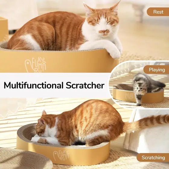 FUKUMARU 3PCS Cardboard Cat Scratcher… — Photo 2