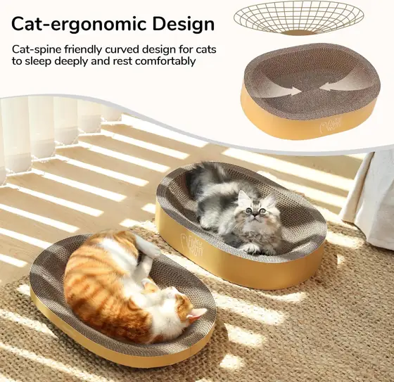 FUKUMARU 3PCS Cardboard Cat Scratcher… — Photo 3