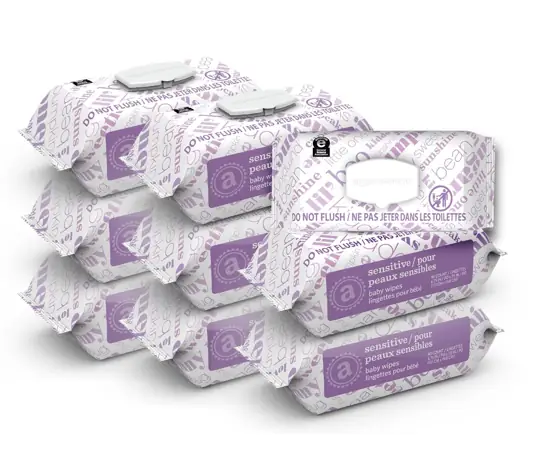 Amazon Elements Baby Wipes, Sensitive,… — Photo 1