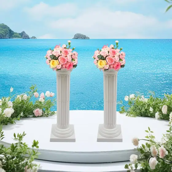 34.65 in. H White Wedding… — Photo 3