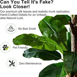 Artificial Banana Tree 9ft, Low-Maintenance… — Photo 3