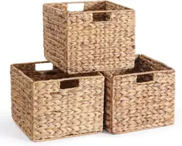 12x12x10in Water Hyacinth Storage Baskets… — Photo 1