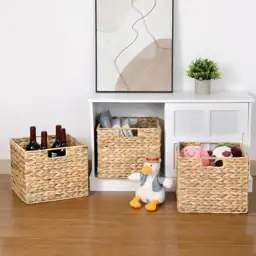 12x12x10in Water Hyacinth Storage Baskets… — Photo 2