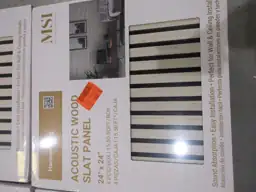 Gray Wood Slat Acoustic Panels… — Photo 4